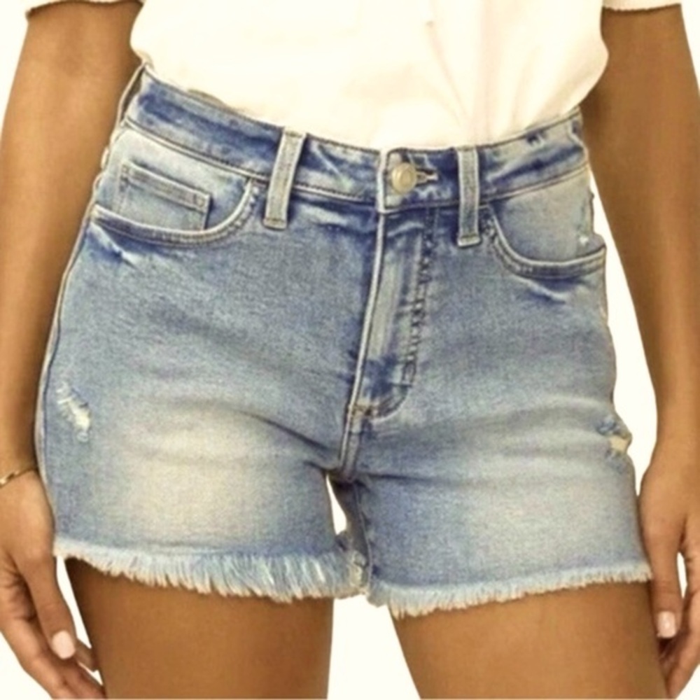 LC Lauren Conrad Blue Jean Shorts